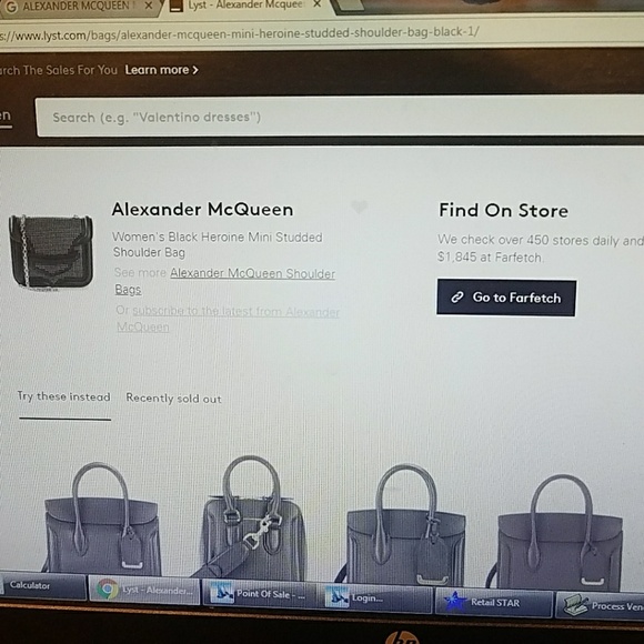 Alexander McQueen Mini Heronie studded crossbody - Picture 7 of 7